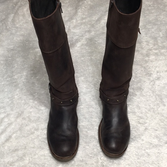 Tall brown boot eU 39 ERIC MICHAEL - Picture 4 of 8